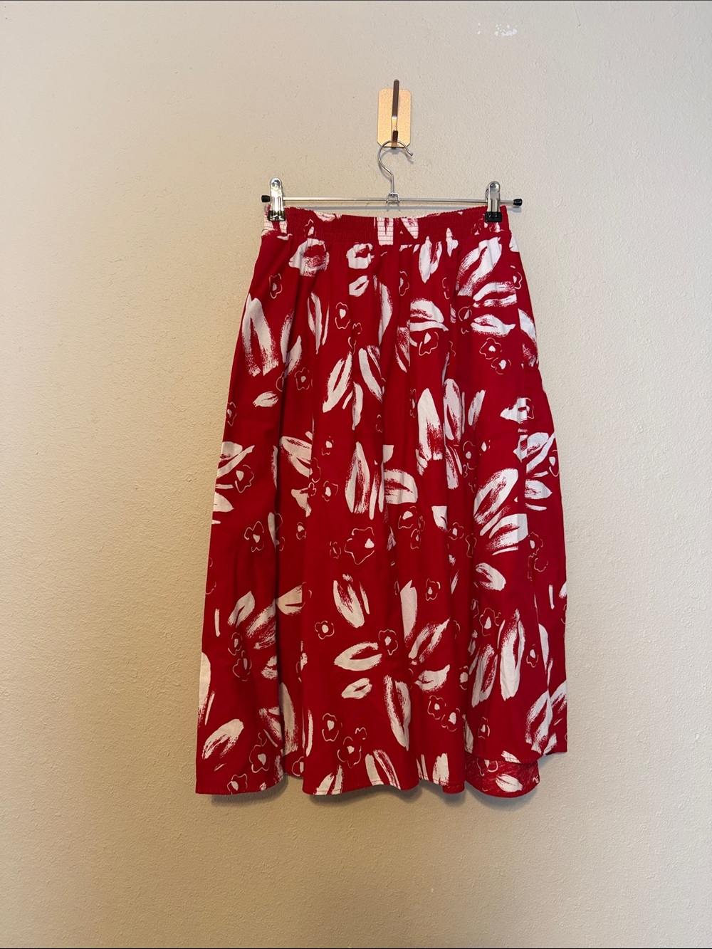 Vintage Tumbleweeds Maxi Skirt Red And White Size Medium